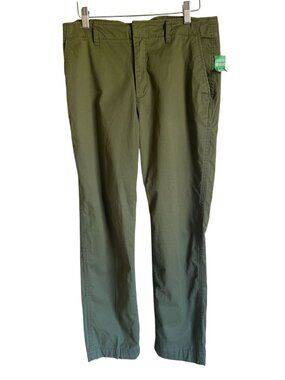 New! GAP Size 10 Downtown Khaki Pants Green